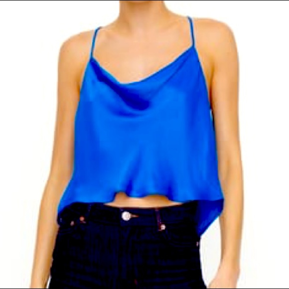 Zara Satin Camisole Backless Top